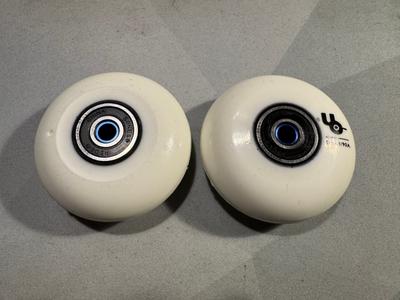 Two fully built wheels